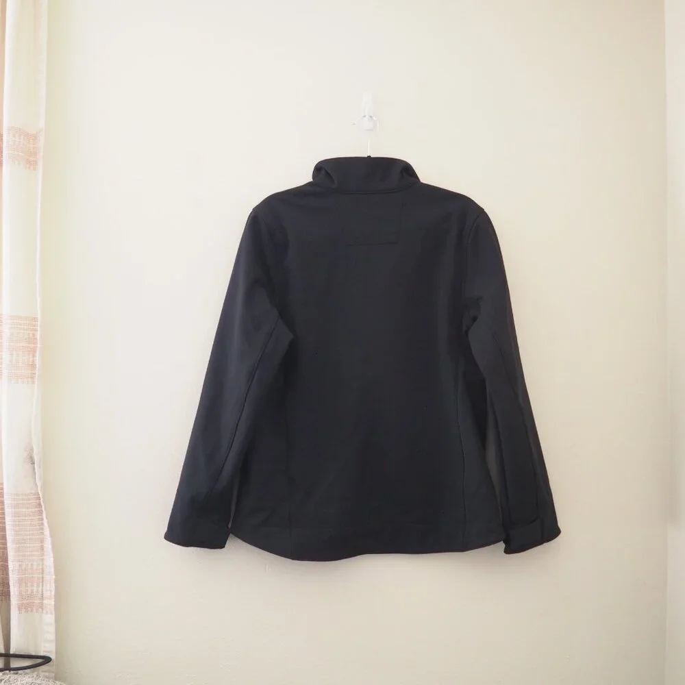 * Carhartt Black Cowley Soft Shell Full Zip Jacket sz M 8 / 10 - Picture 7 of 8
